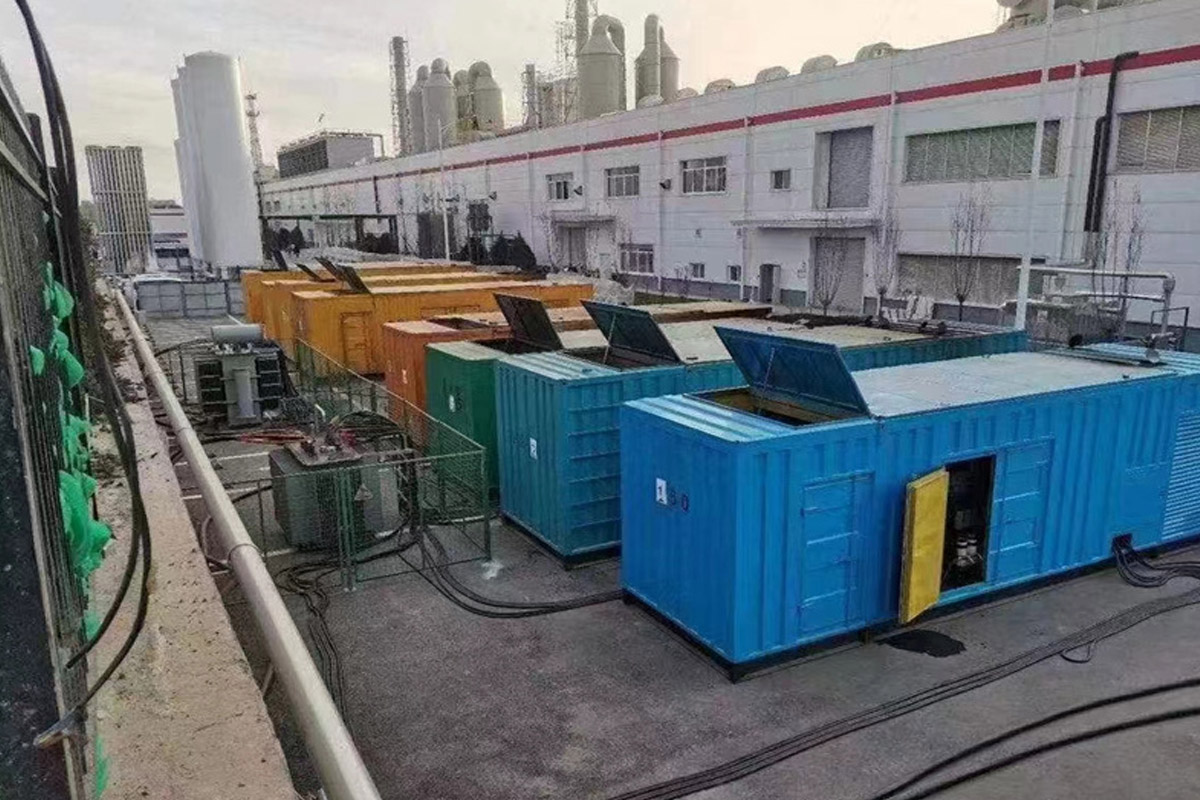 西畴发电机租赁施工现场